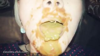 Diarrhea on pretty face