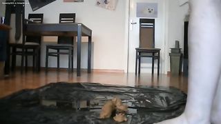 Blonde dutch babe shitting