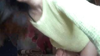 Creampied babe shitting in close up slowly