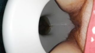Close up wife pooping