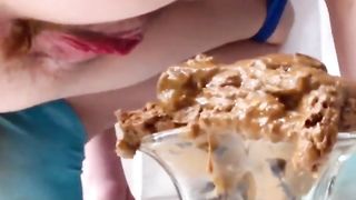 Masked teen shitting a lot