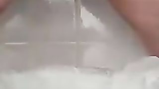 Chubby babe shitting a lot slowly