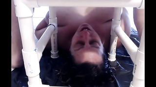 Toilet chair feeding
