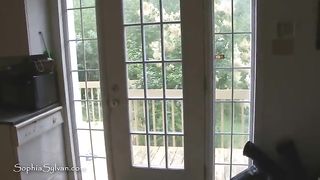 Redhead teen shitting in her shorts