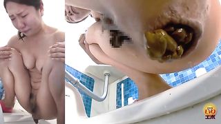 Japanese beauty dropped a monster turd