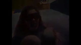 Fat girl in lingerie is a piss and cum drinker