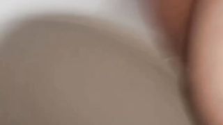 Pretty closeup of juicy booty pooping