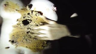Scat horny couple enjoying smearing sex