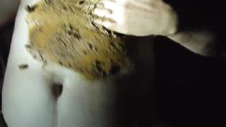 Scat horny couple enjoying smearing sex