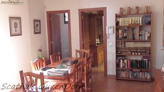 Sexy milf and her human potty pot