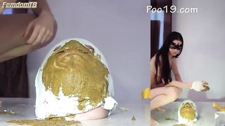 Slave gets mountain of poop