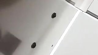 Deep closeup of sexy booty and her poop