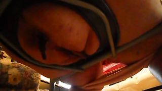 Sexy big ass bbw piss and poop on the chair