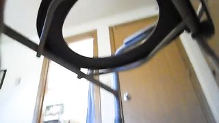 BBW hot mature milf pooping from the chair