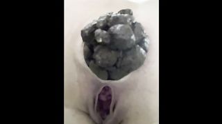 Constipated dookie closeup video