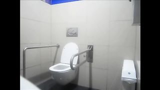 Lovely hot ass amateur babe pooping in the toilet