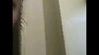 Lovely hot ebony chick pooping at home