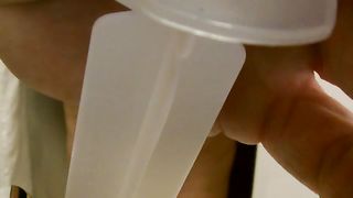 BBW lady gets enema treatment