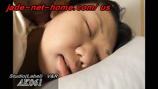 Enema for cute Japanese sleeping girl