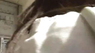 Beautiful hot Japanese gal pooping the forest