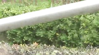 Sexy ass lady and her sexy outdoors shit