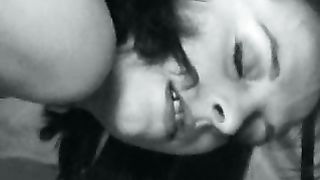 Brunette lady poop fuck herself with dildo