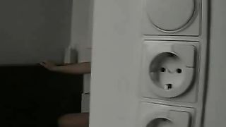 Sexy hot babe teasing and pooping in her pantyhose