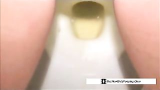 Young Latina babe pooping