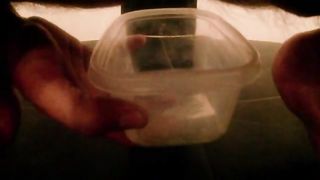 Pooping in the food container