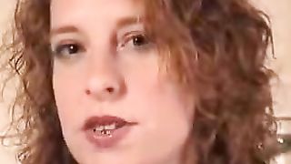 Glass dildo and messy poop