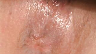Closeup of ass shitting