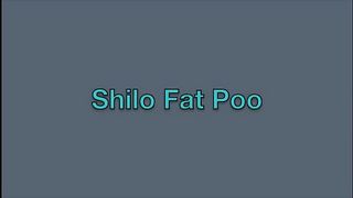 Shilo showing her fat poop