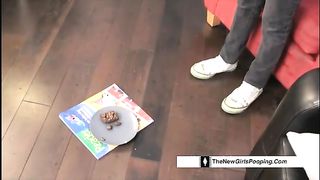 Shilo showing her fat poop