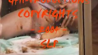 Sexy lady smearing and masturbating