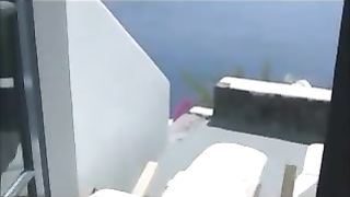 Cute sexy babe with lovely ass pooping