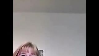 Cute brunette chick pooping for her lover