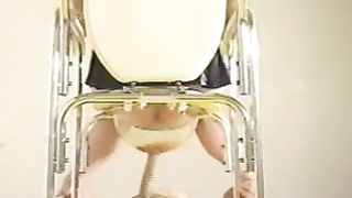 Pooping and pissing through a pipe