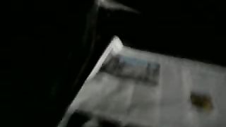 Sitting in the dark on the newspaper