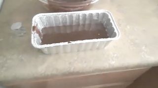 Chocolate Brownie Poop Cake Ready For Cooking