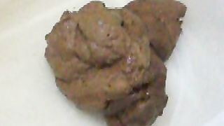 Big booty and big tits lady poops