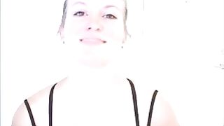 Scat girl Feona pooping closeup