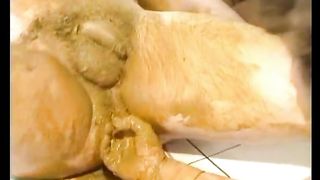 German scat couple poop smears before sex