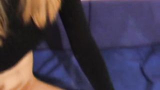 Shit covered blonde girl sucking thick cock