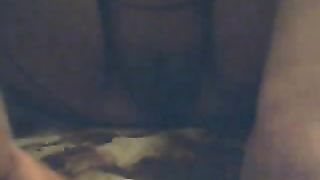 Horny lady masturbates her hairy pussy