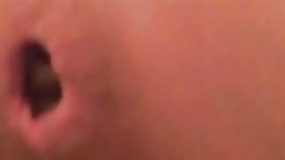 POV warm poop closeup video