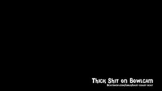 Sexy girl pooping on bowlcam chair