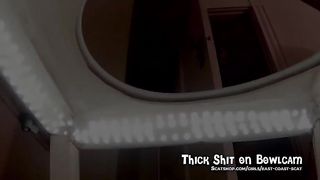 Sexy girl pooping on bowlcam chair