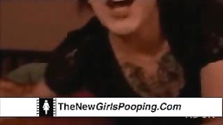 Beautiful scat babes pooping in closeup