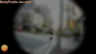 Stylish Japanese slut with sexy booty love pooping