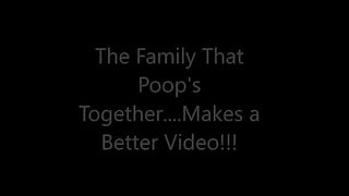 Hairy pussy lady pooping in the toilet closeup